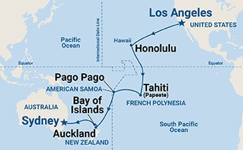 Itinerary Map/Ship Image