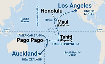 Itinerary Map/Ship Image