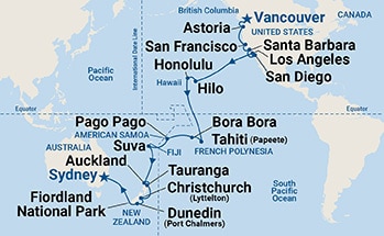 Itinerary Map/Ship Image