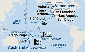 Itinerary Map/Ship Image