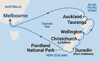 Itinerary Map/Ship Image
