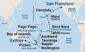 Itinerary Map/Ship Image