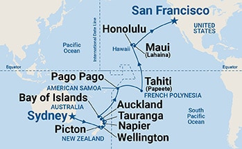 Itinerary Map/Ship Image