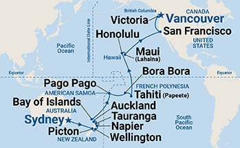 Itinerary Map/Ship Image