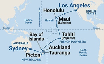 Itinerary Map/Ship Image