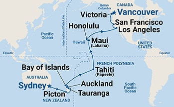 Itinerary Map/Ship Image