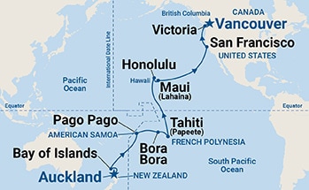 Itinerary Map/Ship Image