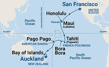 Itinerary Map/Ship Image
