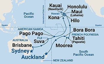 Itinerary Map/Ship Image