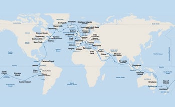 Itinerary Map/Ship Image