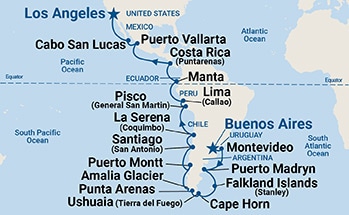 Itinerary Map/Ship Image