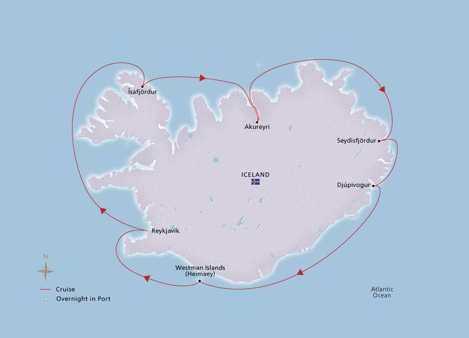 Itinerary Map/Ship Image
