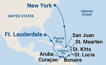 Itinerary Map/Ship Image