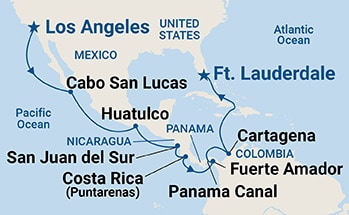 Itinerary Map/Ship Image
