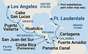 Itinerary Map/Ship Image