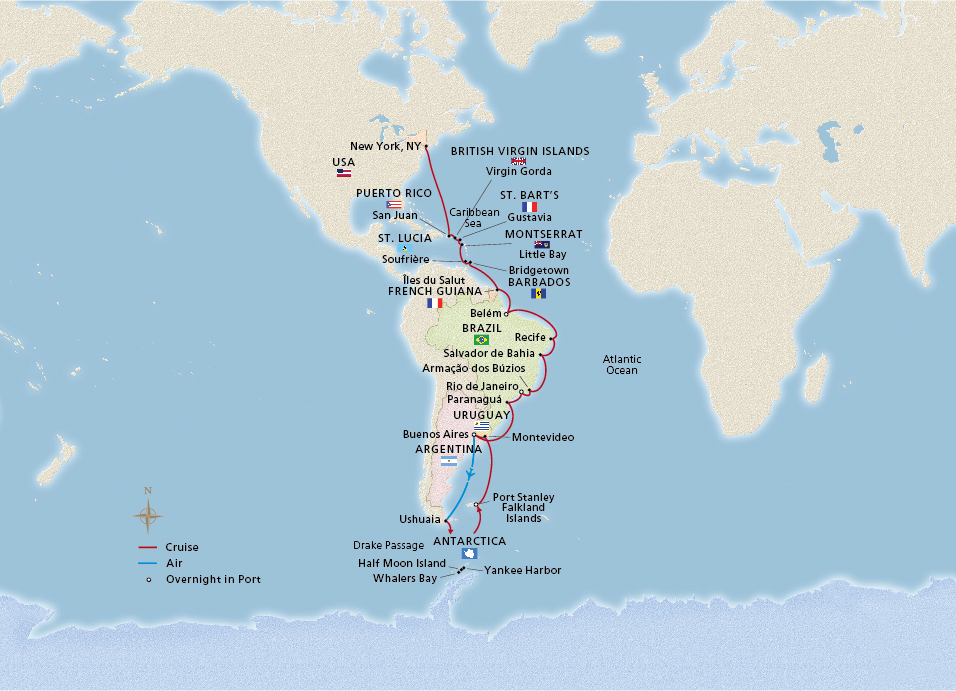Itinerary Map/Ship Image