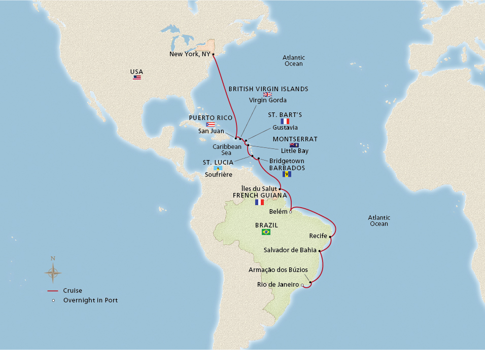 Itinerary Map/Ship Image