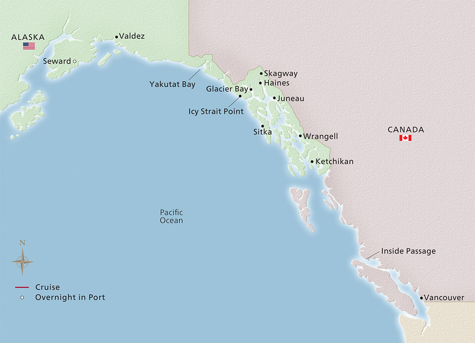 Itinerary Map/Ship Image
