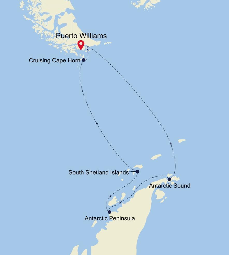 Itinerary Map/Ship Image