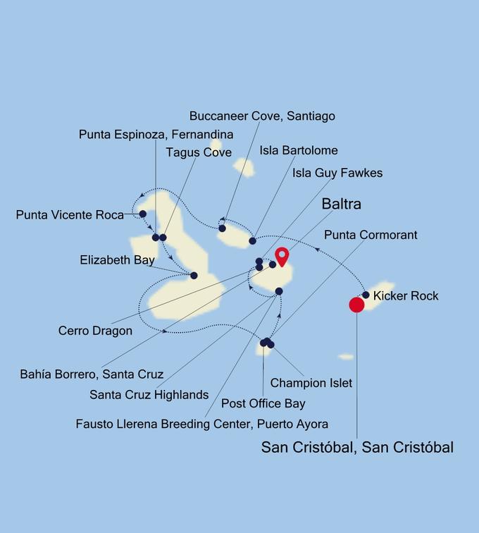 Itinerary Map/Ship Image