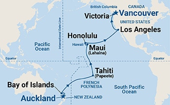 Itinerary Map/Ship Image