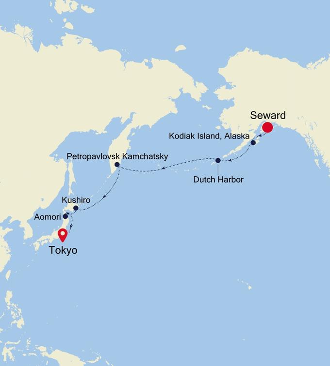 Itinerary Map/Ship Image