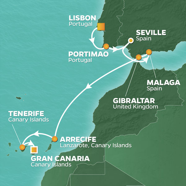 Itinerary Map/Ship Image