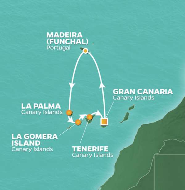 Itinerary Map/Ship Image