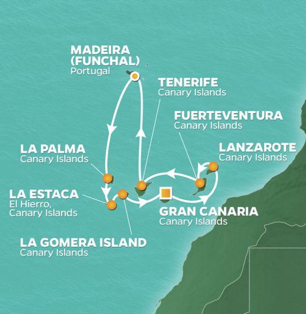 Itinerary Map/Ship Image