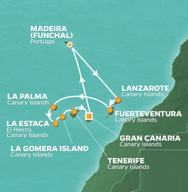 Itinerary Map/Ship Image