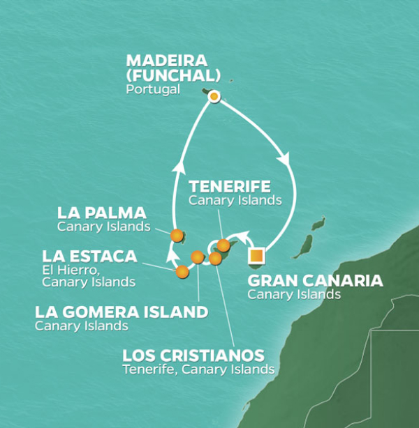 Itinerary Map/Ship Image