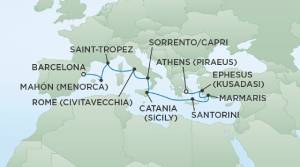 Itinerary Map/Ship Image