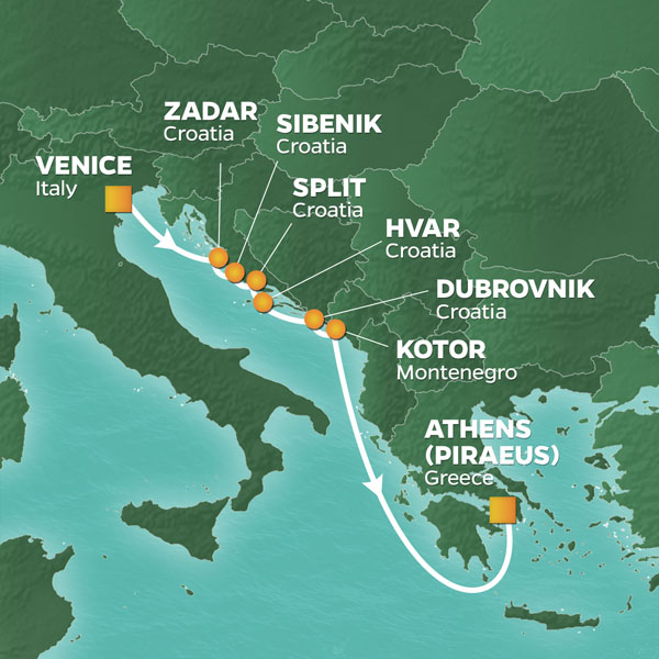 Itinerary Map/Ship Image