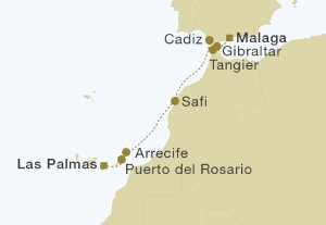 Itinerary Map/Ship Image