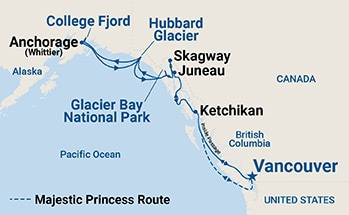 Itinerary Map/Ship Image
