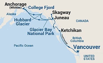 Itinerary Map/Ship Image