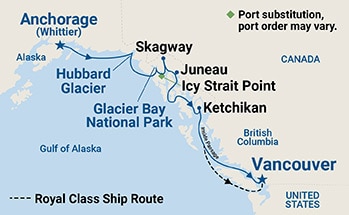 Itinerary Map/Ship Image