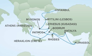 Itinerary Map/Ship Image