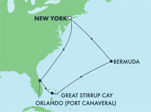 Itinerary Map/Ship Image