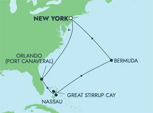 Itinerary Map/Ship Image