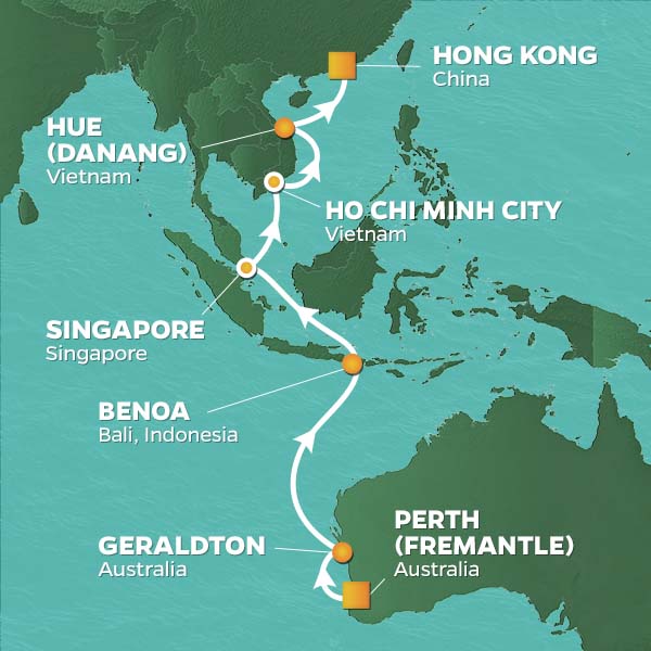 Itinerary Map/Ship Image