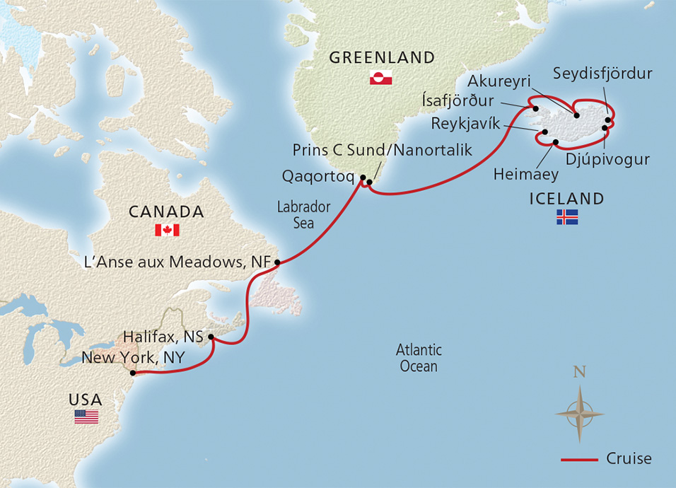 Itinerary Map/Ship Image