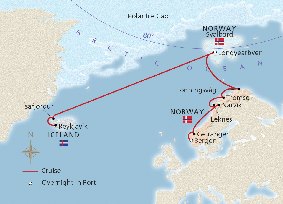 Itinerary Map/Ship Image