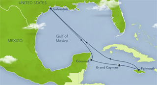 Itinerary Map/Ship Image