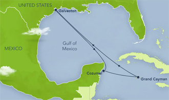 Itinerary Map/Ship Image