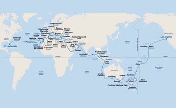 Itinerary Map/Ship Image