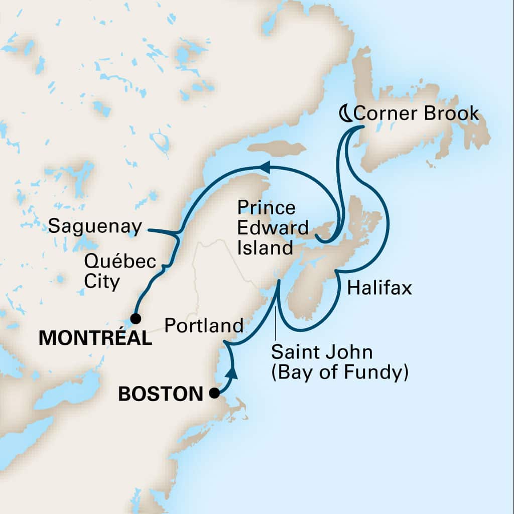 Itinerary Map/Ship Image