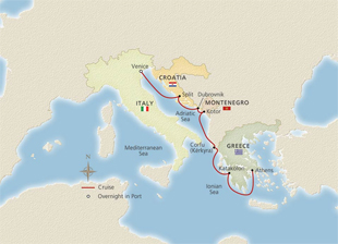 Itinerary Map/Ship Image