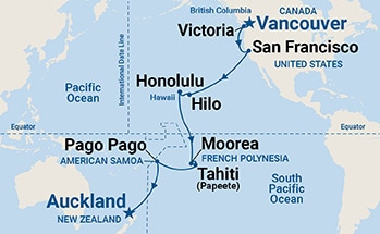 Itinerary Map/Ship Image