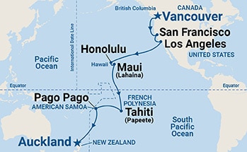Itinerary Map/Ship Image